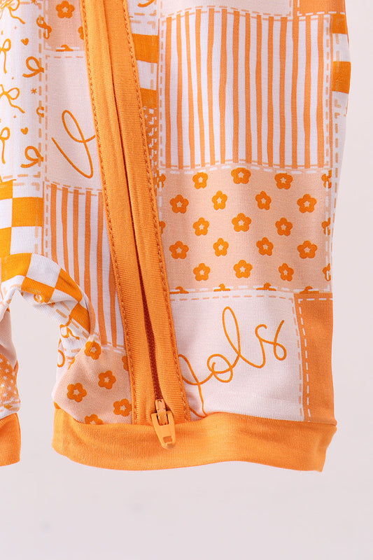 Tennessee floral checkered bamboo romper