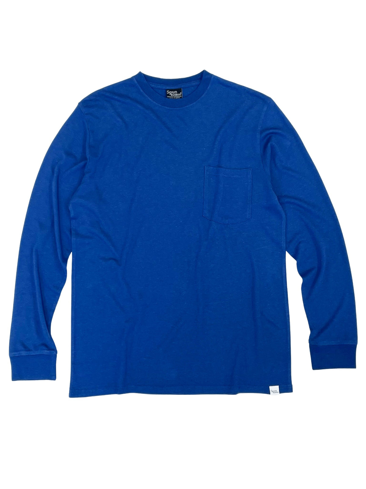 New Men's Bamboo Viscose/Organic Cotton Long Sleeve T-Shirt with Pocket