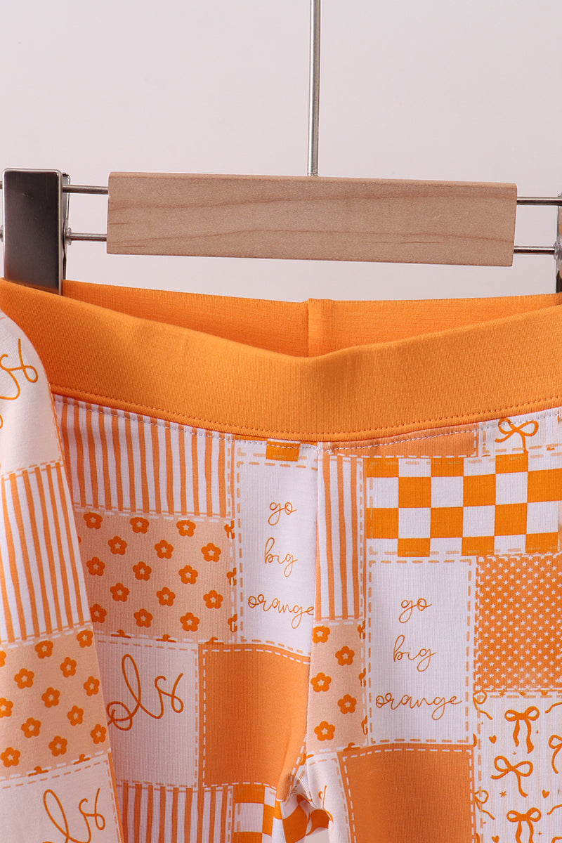 Tennessee floral checkered long sleeve bamboo pajama set