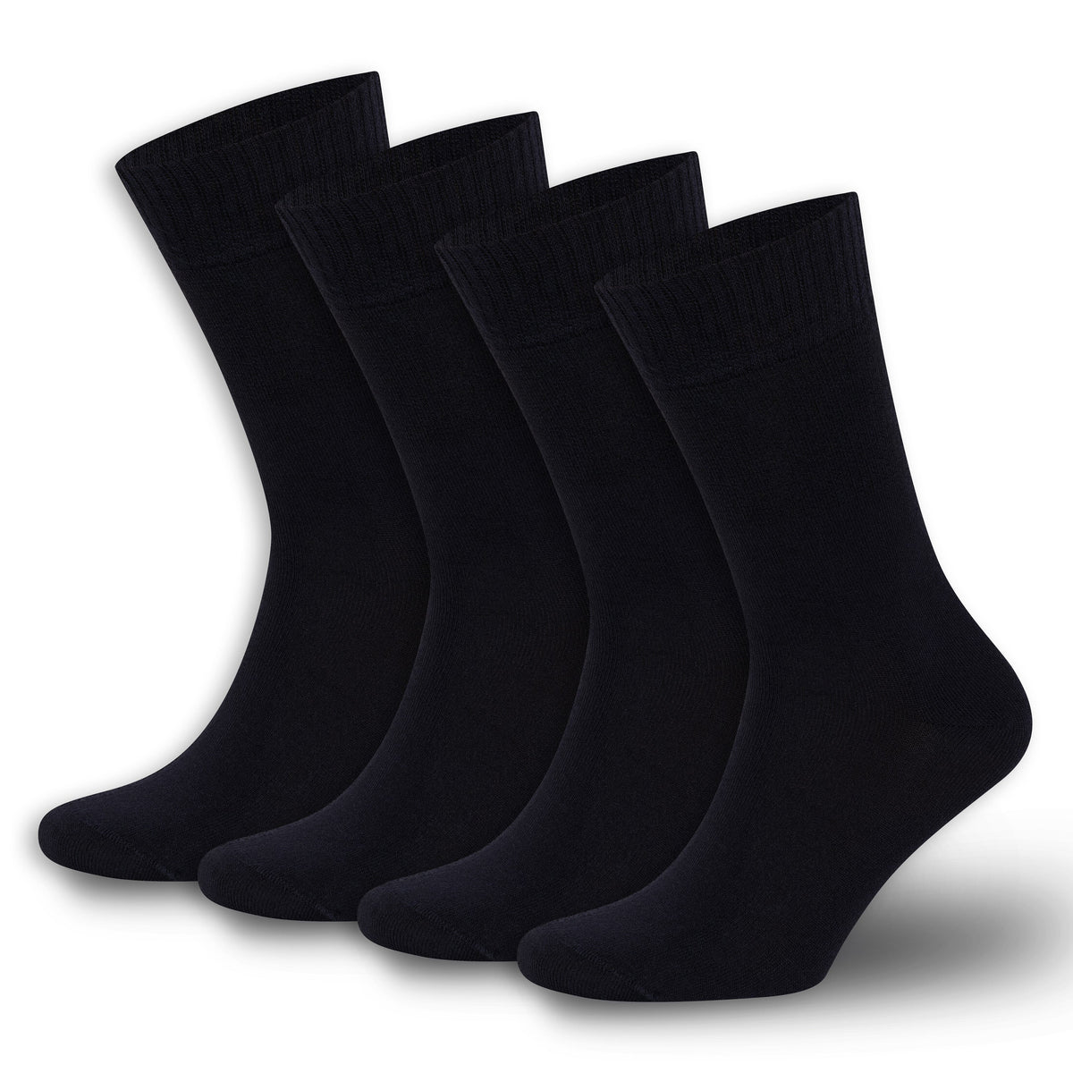 Men’s & Women’s Bamboo Diabetic Crew Socks 4-Pack