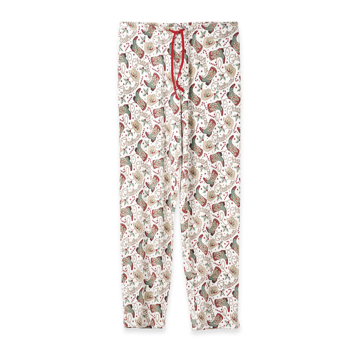 Western Christmas Adult Pajama Pants – Soft Bamboo Unisex