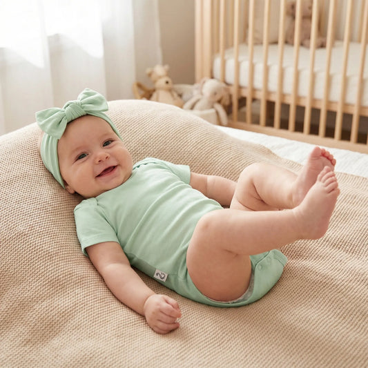 Bamboo Baby Bodysuit in Sage Green