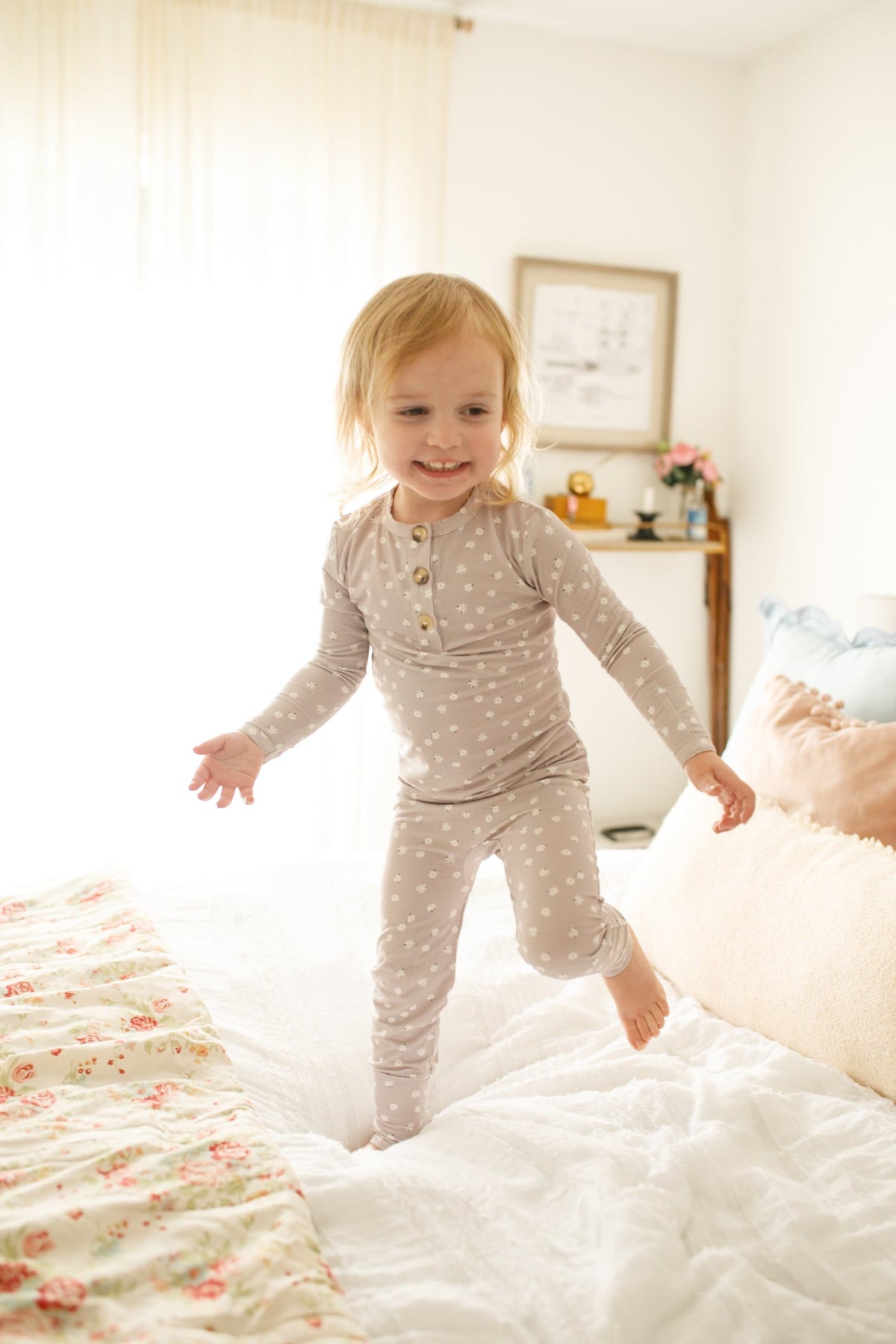 Oopsie Daisy 2pc Henley Bamboo Pajamas - Sizes Newborn & Up!