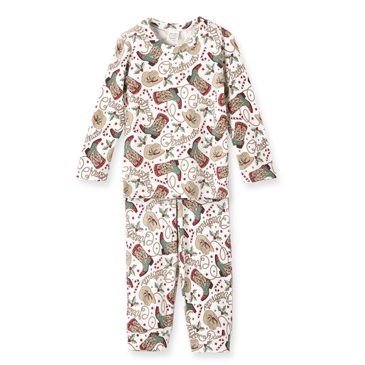 Western Christmas Pajamas for Kids – Bamboo Holiday PJs
