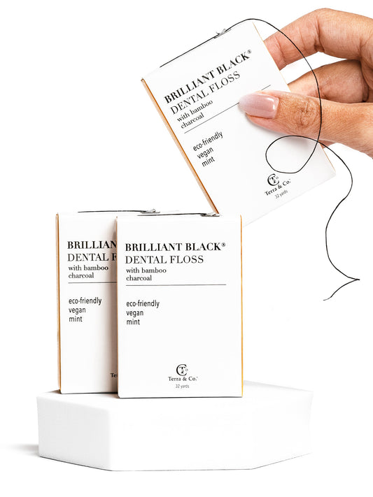 Plant-Based Dental Floss Trio – Vegan, Charcoal, Fluoride-Free