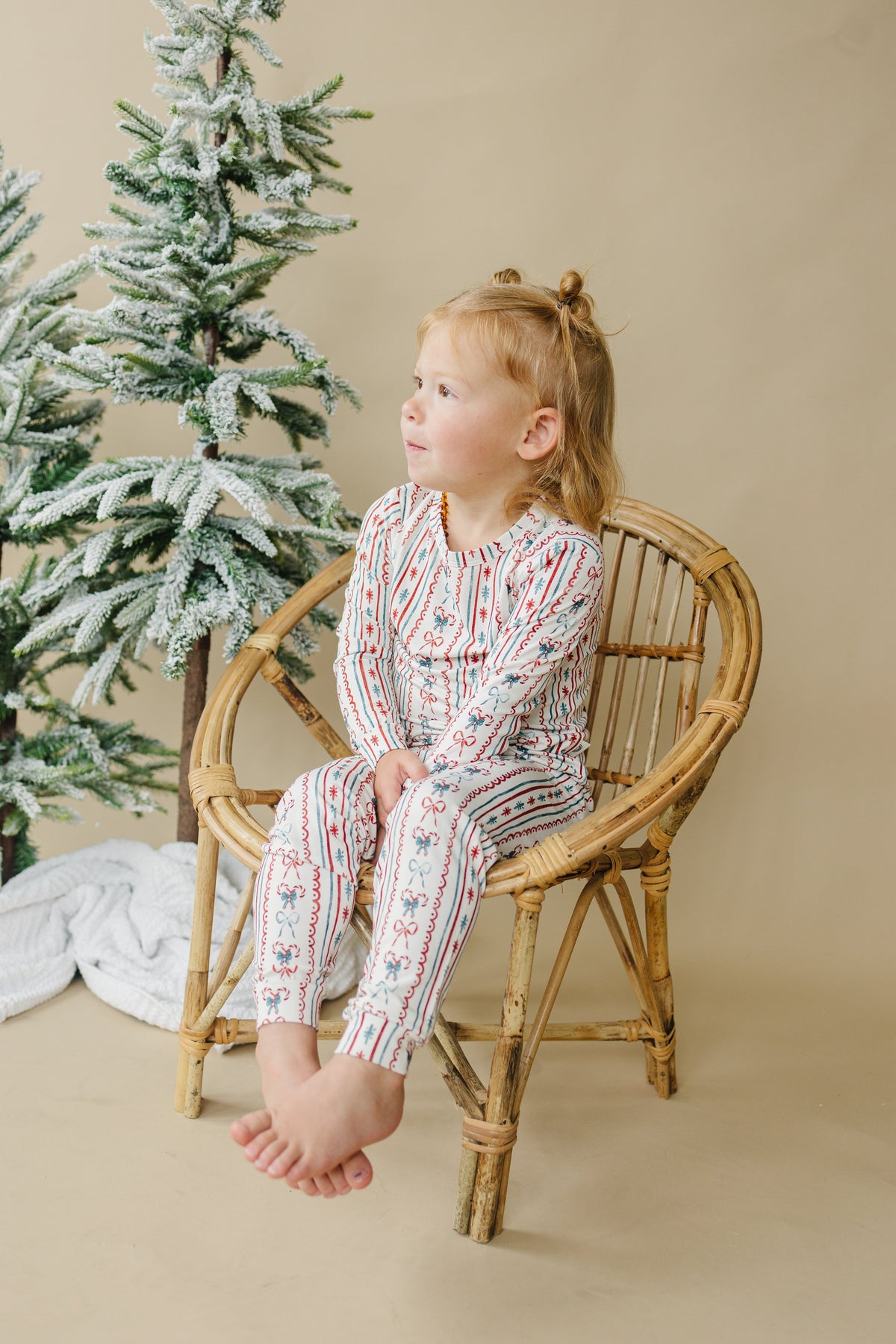Candy Cane Lane Bamboo Christmas Pajamas - 2pc Set