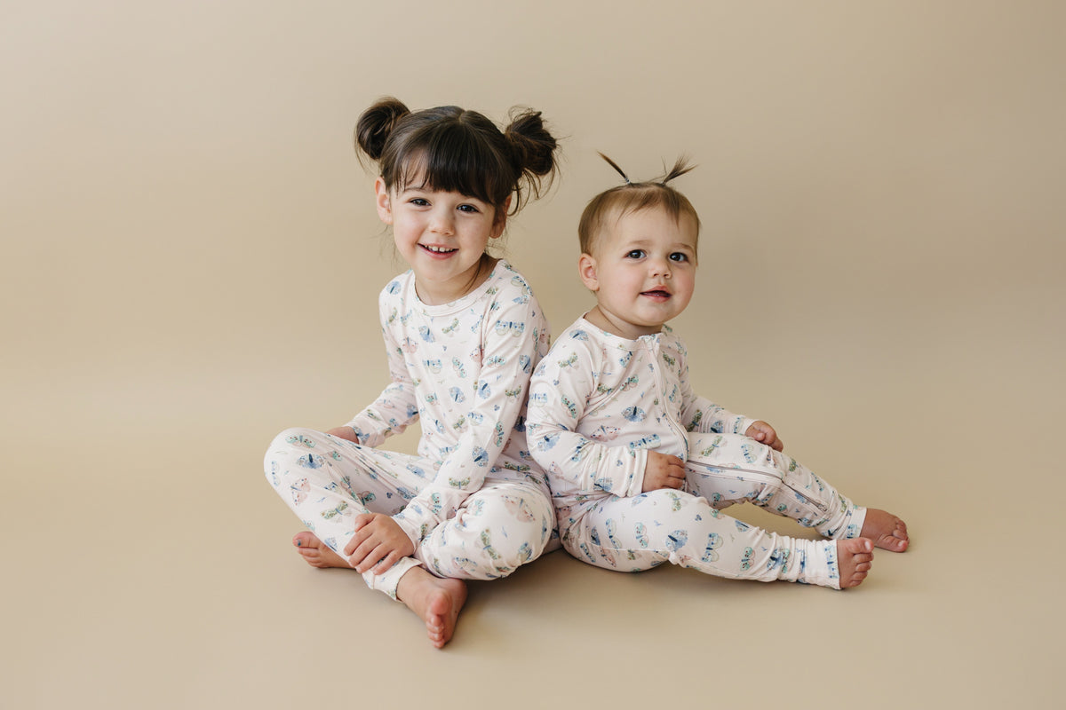 Luna Moths Bamboo Zippy Pajamas