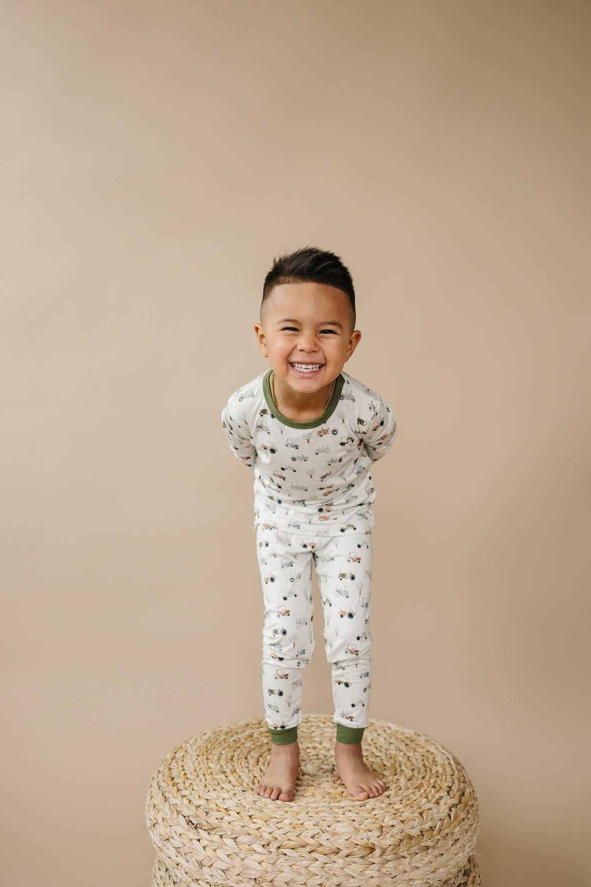 Tiny Tractors 2pc Bamboo Pajamas