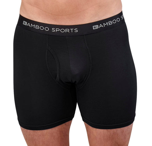 Men's 4" Inseam Bamboo Rayon Boxer Briefs - 4 Pack