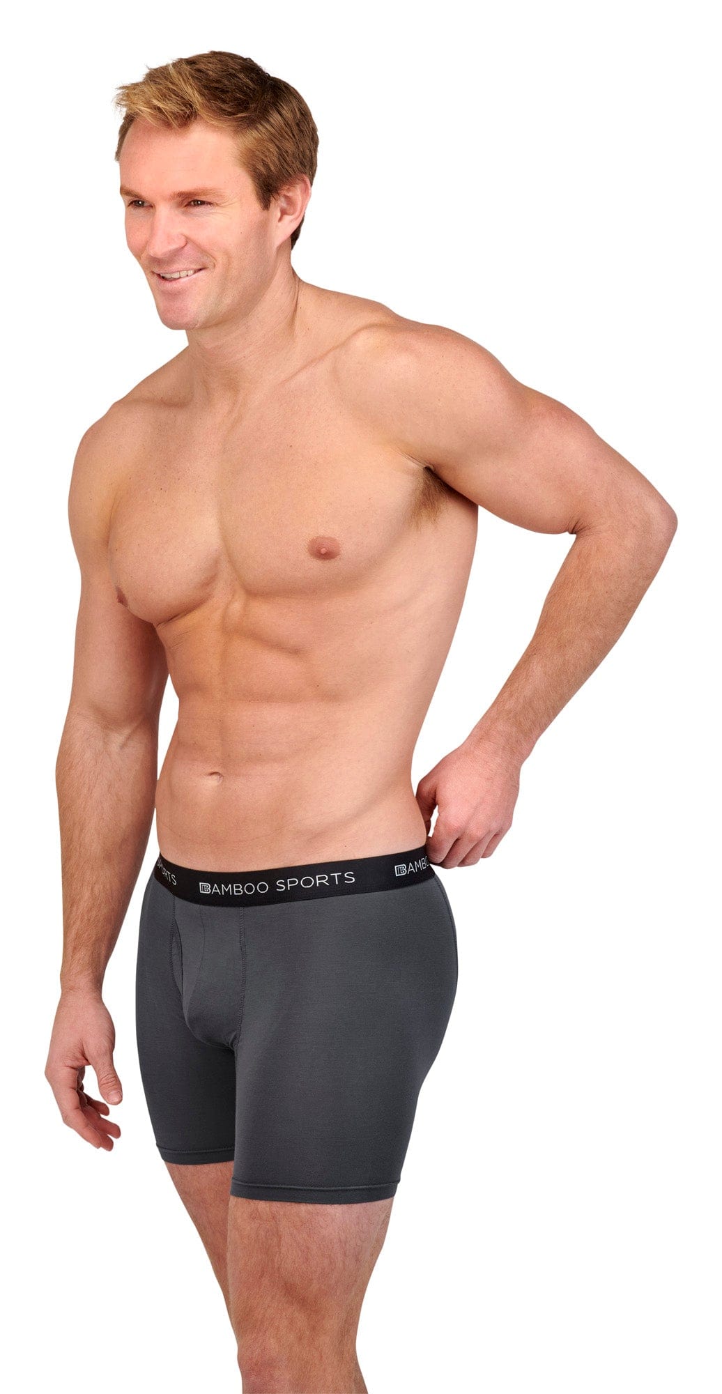 Men's 4" Inseam Bamboo Rayon Boxer Briefs - 4 Pack