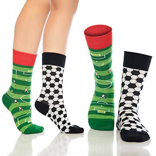 Fun Crew Socks for Men and Women – Colorful Cotton Novelty 6-Pack