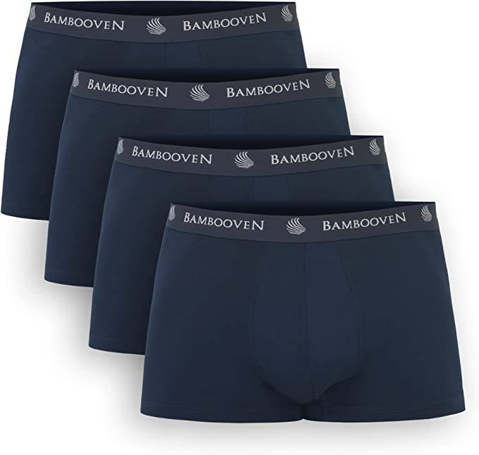 Men’s Bamboo Trunks with Pouch 4-Pack