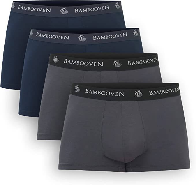 Men’s Bamboo Trunks with Pouch 4-Pack