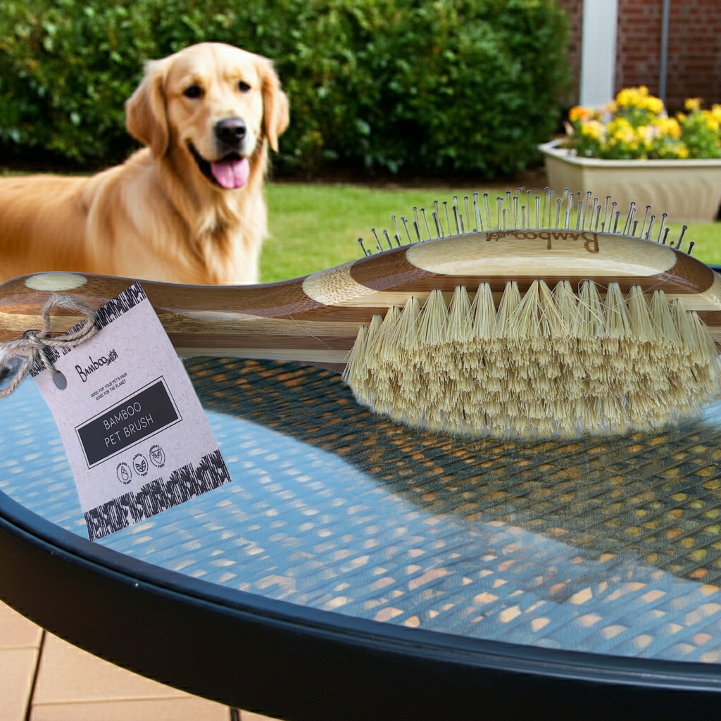 Bamboo Dog & Pet Grooming Brush | Pet Bestseller