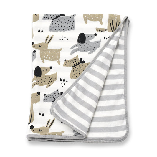 Baby Boy's Puppy Dogs Cotton Blanket