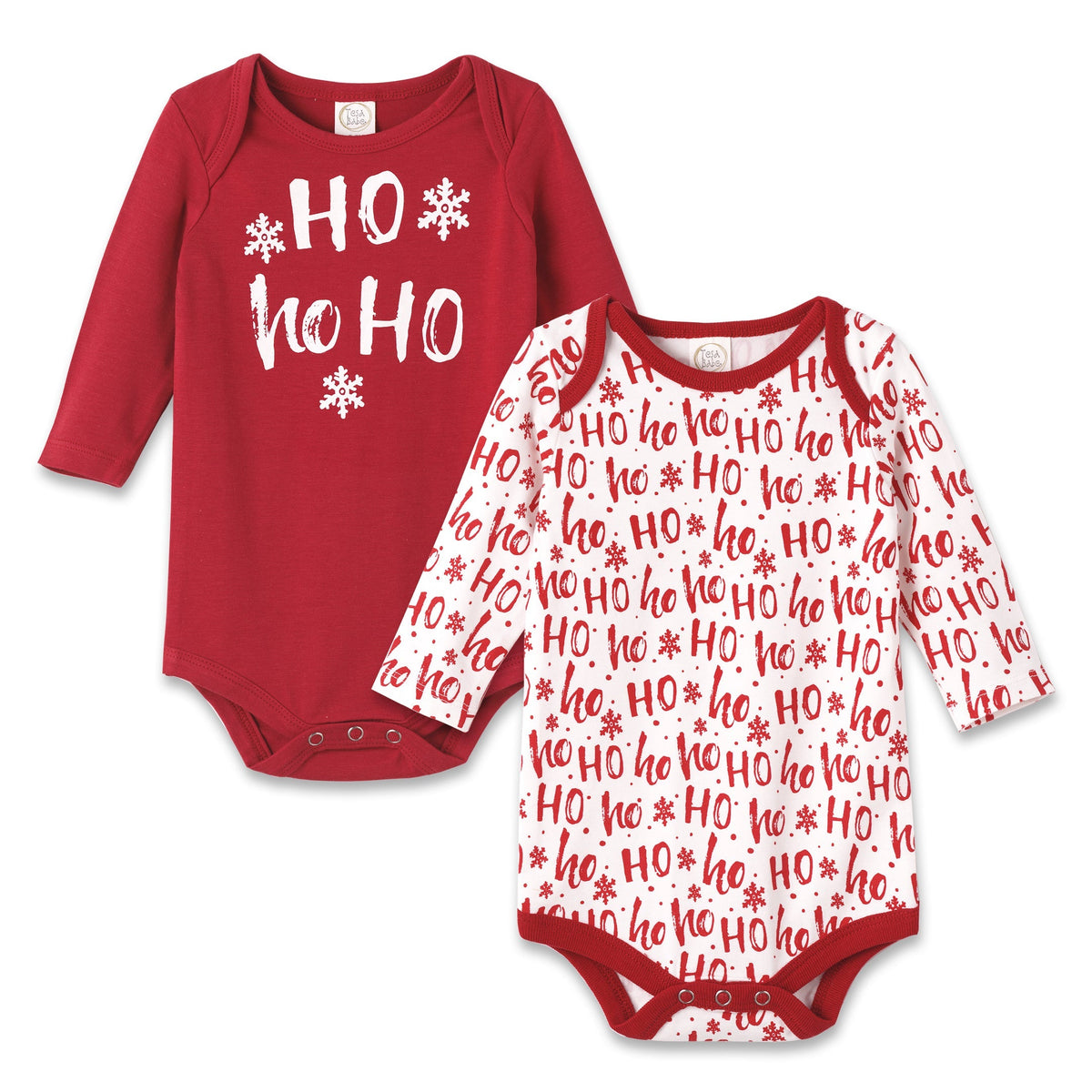 Baby Set-of-2 Christmas Bodysuits - Bamboo & Cotton
